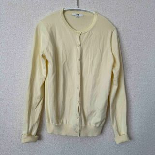 ユニクロ(UNIQLO)のユニクロ　カーディガン　イエロー(カーディガン)