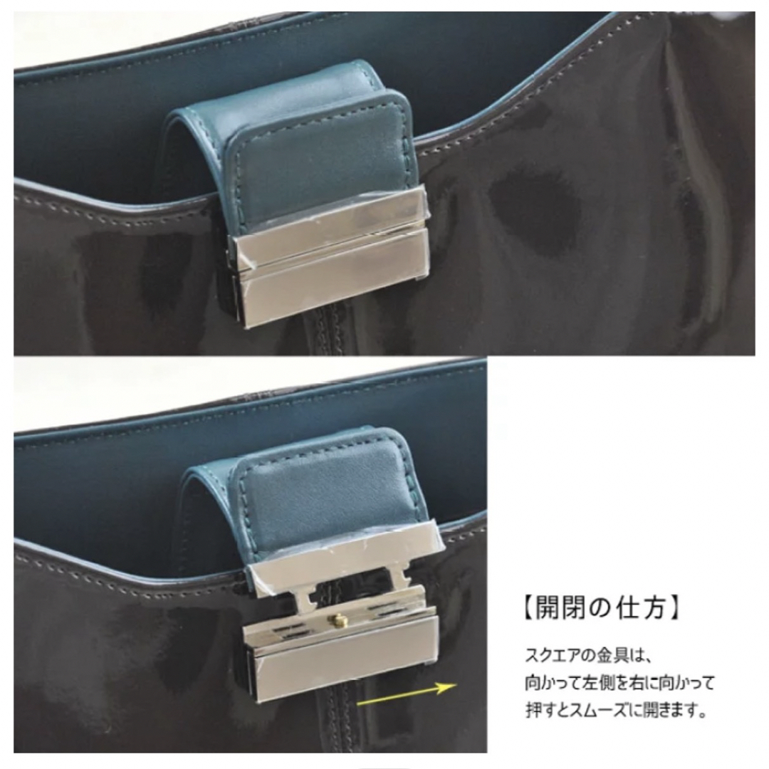 濱野皮革工藝/HAMANO(ハマノヒカクコウゲイ)のHAMANO エナメルバッグ レディースのバッグ(ハンドバッグ)の商品写真