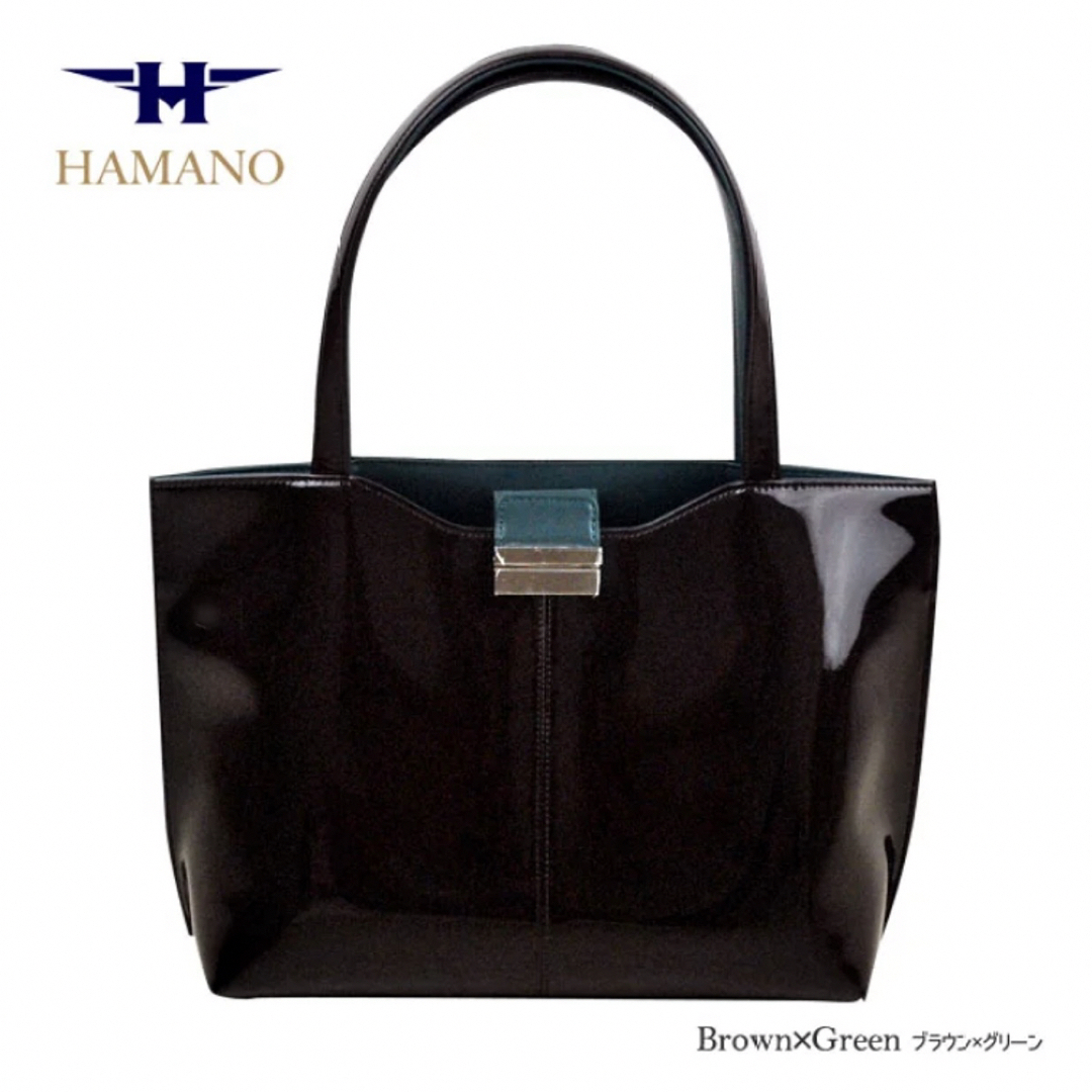 濱野皮革工藝/HAMANO - HAMANO エナメルバッグ