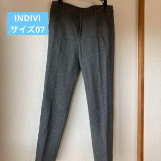 インディヴィ(INDIVI)の【美品】INDIVI(インディヴィ)★グレータックパンツ(カジュアルパンツ)