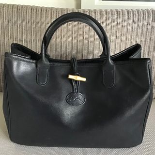 ロンシャン Longchamp レザー ロゴ トートバッグ レディース ベージュ Y02101