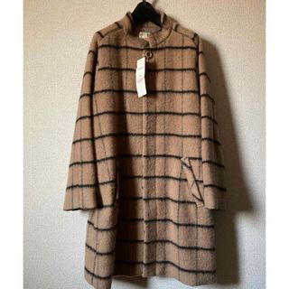 ビームス(BEAMS)の【未使用新品】BEAMS HEART チェック柄アウター(ノーカラージャケット)