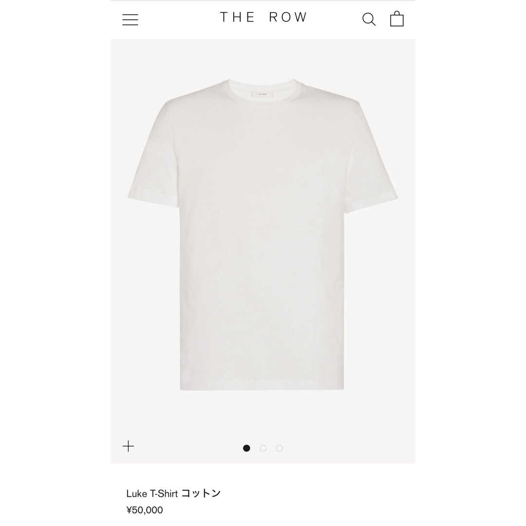 The row LUKE T-SHIRT Tシャツ 白 ユニセックス対応 ②サイズL