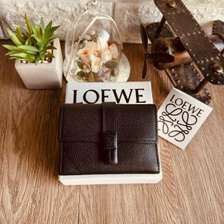 ロエベ(LOEWE)の◇ロエベ◇LOEWE コンパクト ウォレット ブラック 三つ折り財布  ブランド(財布)