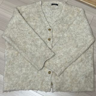 ダブルクローゼット(w closet)のw closet   起毛Vネックカーディガン(カーディガン)