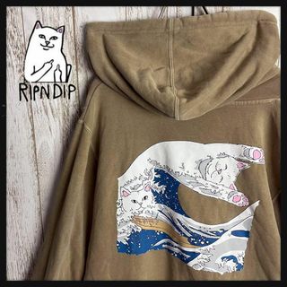 Ripndip 裏起毛バックプリントパーカーメンズM