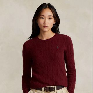 ポロラルフローレン(POLO RALPH LAUREN)のポロ　ラルフローレン　ニット　ケーブルニット　毛　カシミヤ　人気　完売(ニット/セーター)