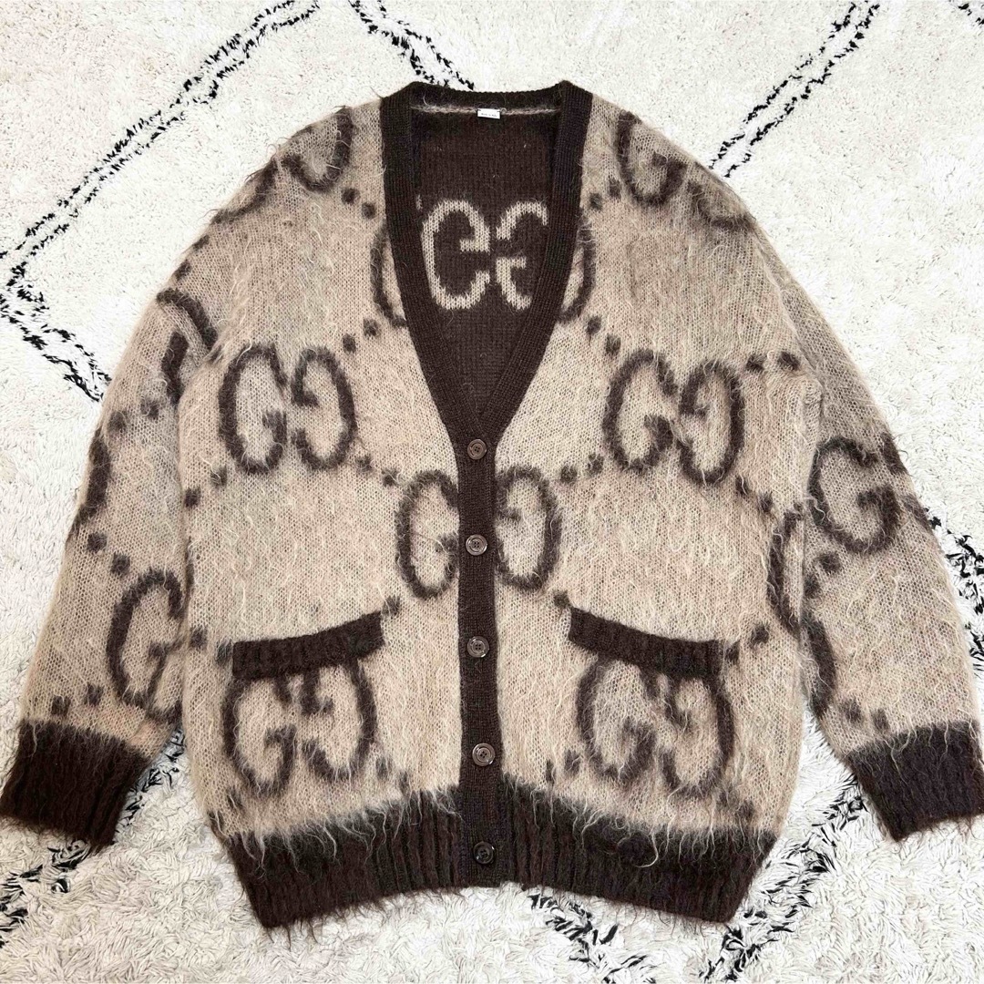 セカオワsaoriさん着用GUCCIグッチGGモヘアリバーシブルカーディガン セカオワsaoriさん着用GUCCIグッチGGモヘアリバーシブルカーディガン