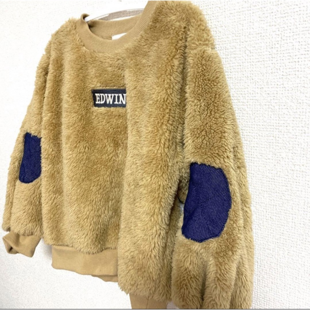 EDWIN(エドウィン)のEDWIN edwin キッズ　ボアトレーナー キッズ/ベビー/マタニティのベビー服(~85cm)(トレーナー)の商品写真