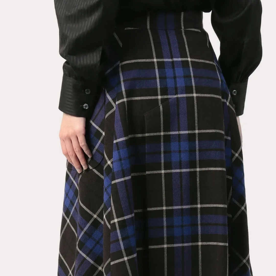 ヴィヴィアンウエストウッド　タータンチェックライディングスカート01ロングスカート