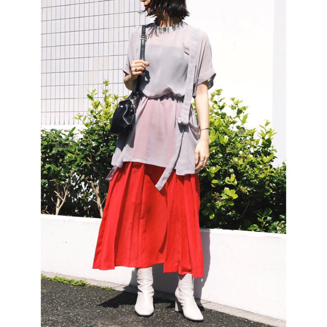 PAMEO POSE - ○最終価格○【PAMEOPOSE】Voile Pleats Long PAMEO POSE - ○最終価格○【PAMEOPOSE】Voile Pleats Long