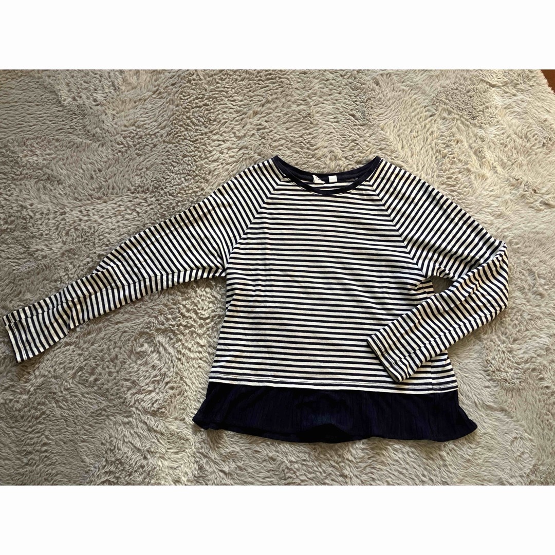 GAP Kids(ギャップキッズ)のgap kids フリル付きロンT 12 XL キッズ/ベビー/マタニティのキッズ服女の子用(90cm~)(Tシャツ/カットソー)の商品写真