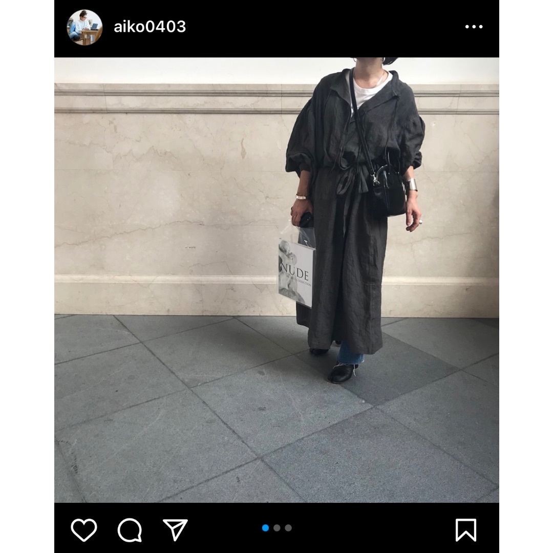 ARGUE - ２５日まで出品　argue リネン　ワンピース