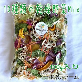 栄養満点【10種類の乾燥野菜Mix100g】簡単♪お手軽♪ちょー便利♪ドライベジ(野菜)