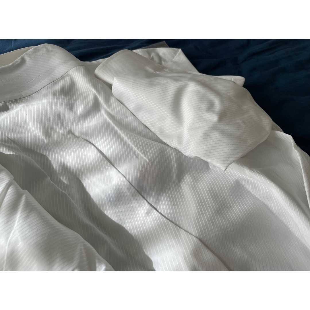 BARBA(バルバ)のバルバ　ワイシャツ　ホワイト　光沢　美品　38/15 メンズのトップス(シャツ)の商品写真