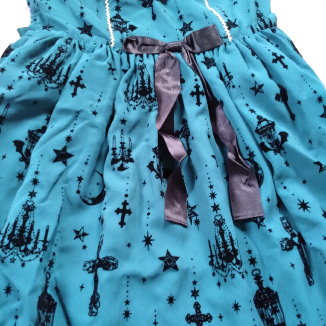 Angelic Pretty(アンジェリックプリティー)のAngelic Pretty☆Holy Lantern☆JSKセット☆グリーン レディースのワンピース(ひざ丈ワンピース)の商品写真