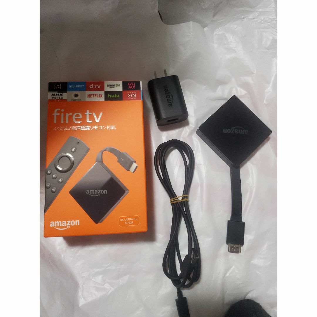 Amazon(アマゾン)のamazon fire tv 箱あり スマホ/家電/カメラのテレビ/映像機器(映像用ケーブル)の商品写真