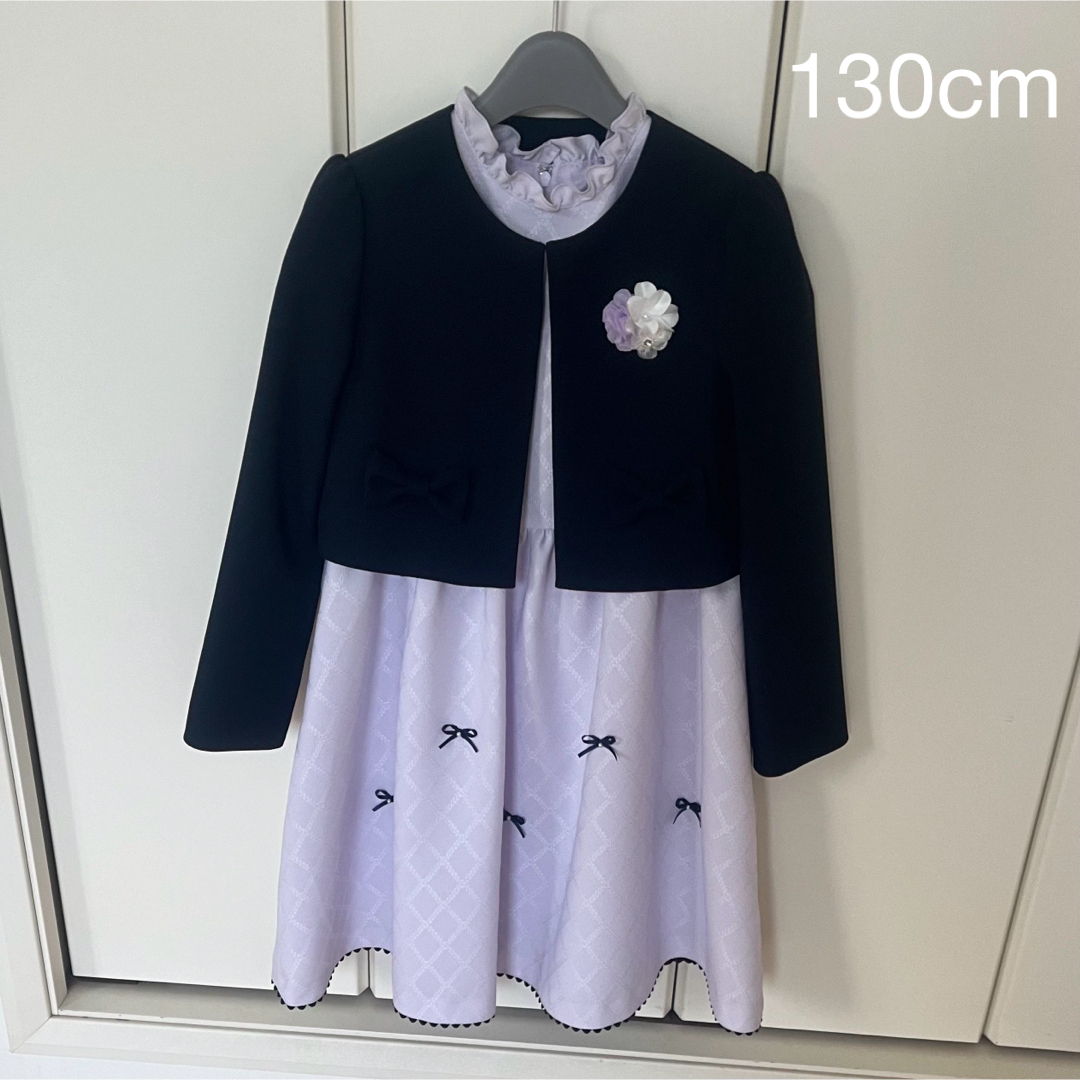 sakura(サクラ) フォーマル(卒園式 入学式)ワンピース♡130cm♡ キッズ/ベビー/マタニティのキッズ服女の子用(90cm~)(ドレス/フォーマル)の商品写真