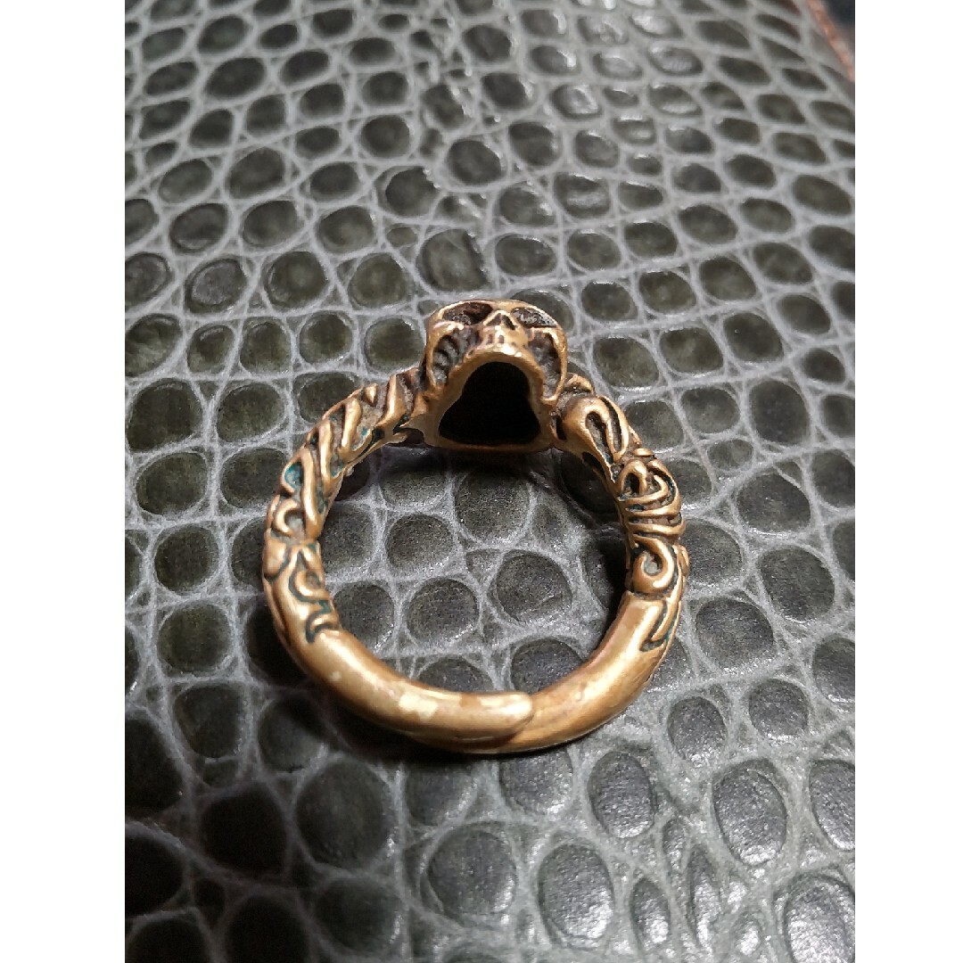 💀スカル(真鍮金メッキRING) メンズのアクセサリー(リング(指輪))の商品写真