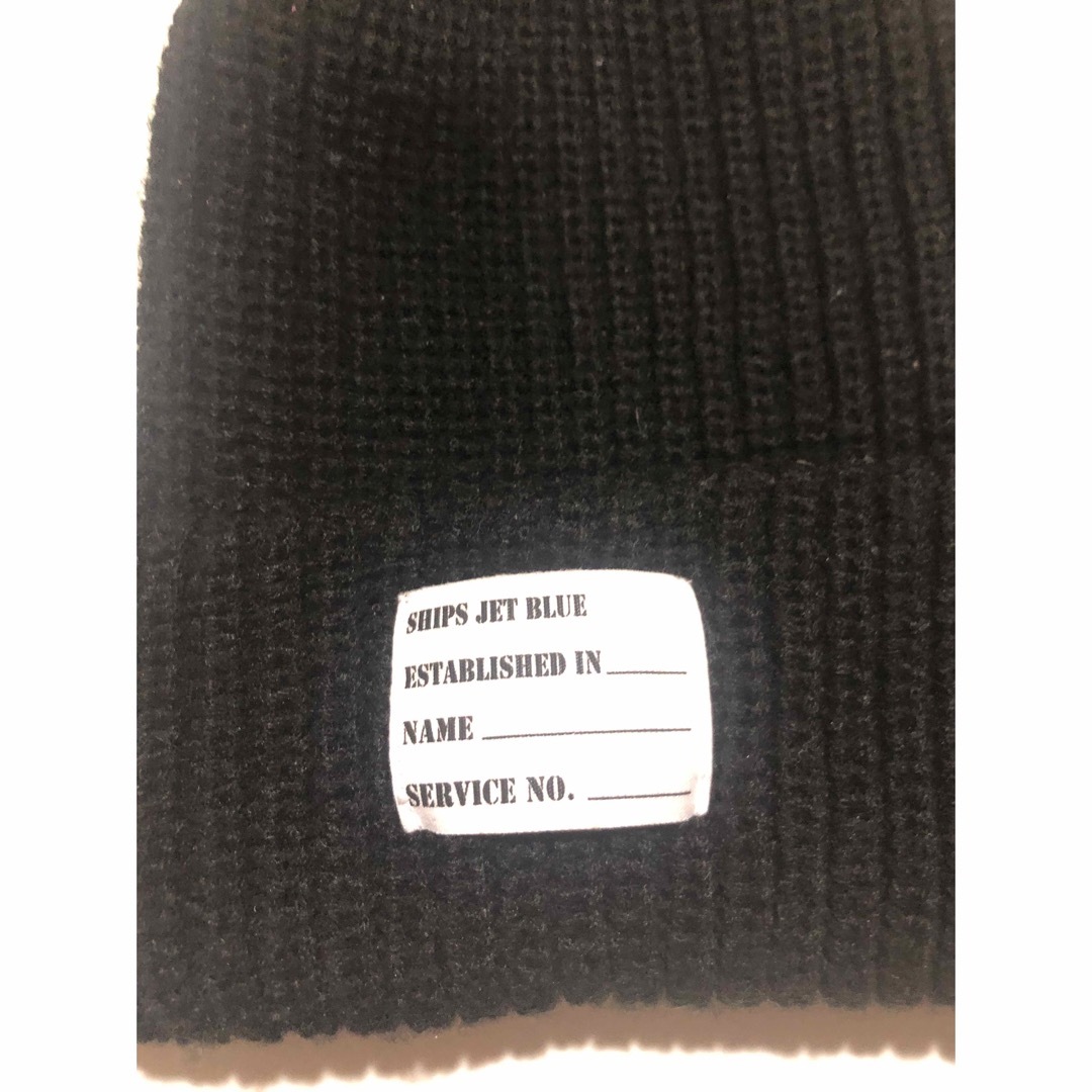 シップス・ジェットブルー　ブラックビ–ニ– メンズの帽子(ニット帽/ビーニー)の商品写真