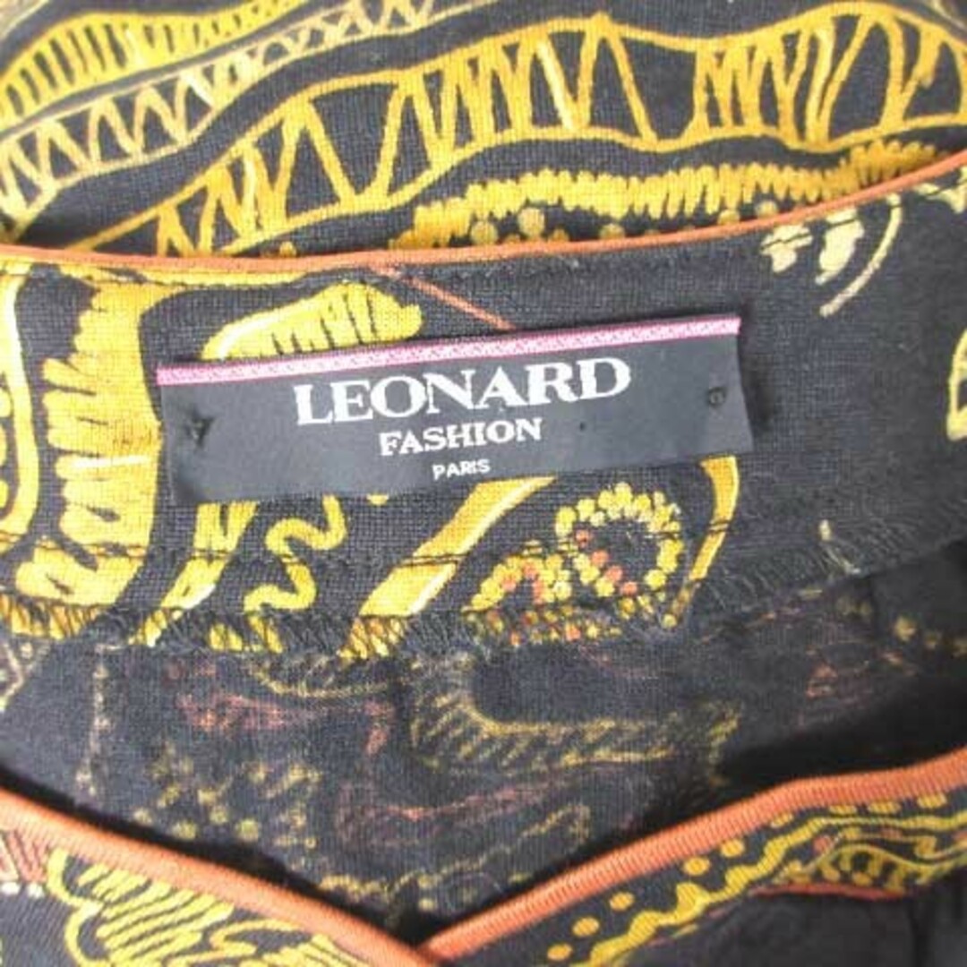 LEONARD(レオナール)のレオナール LEONARD ファッション カットソー ウール シルク 長袖 金釦 レディースのトップス(カットソー(長袖/七分))の商品写真