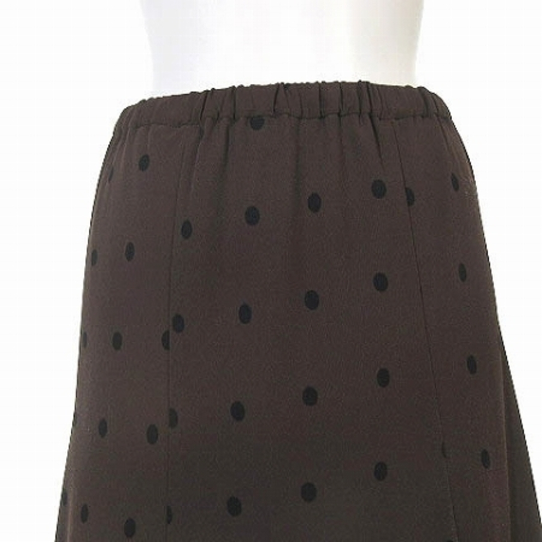 URBAN RESEARCH(アーバンリサーチ)のアーバンリサーチ ドット柄 マーメイドスカート ロング イージー 茶 38 レディースのスカート(ロングスカート)の商品写真