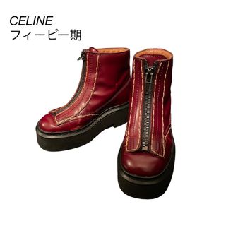 セリーヌ(celine)の【希少】CELINE フィービー期　ジップアップブーツ(ブーツ)