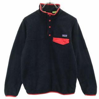 パタゴニア(patagonia)のパタゴニア 2013年製 シンチラ スナップT ハーフボタン フリースジャケット S 黒 patagonia FA13 レディース 古着 【240106】(その他)