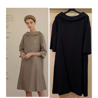 フォクシー(FOXEY)のフォクシー Two-way Flannel Dress(ひざ丈ワンピース)