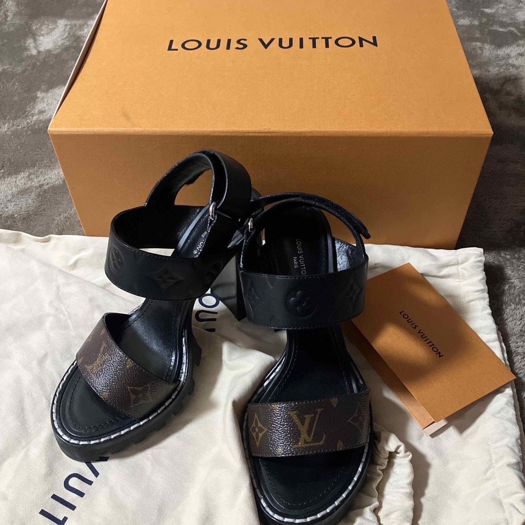 LOUIS VUITTON - ルイヴィトン モノグラムサンダル美品38の通販 by