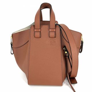 ロエベ(LOEWE)の【在庫一掃】LOEWE ロエベ 2WAY ハンモックバッグスモール ショルダーバッグ ハンドバッグ 肩掛け 斜め掛け かばん 鞄 387.30.S35 カーフ    ブラウン 茶 ゴールド金具 レディース 美品【中古品】(ショルダーバッグ)