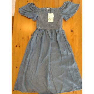 ザラキッズ(ZARA KIDS)の【新品未使用】デニムワンピース(164cm) ZARA(ワンピース)