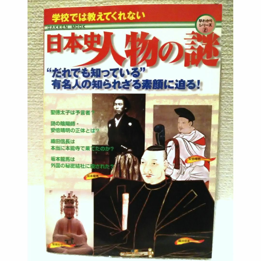 学研(ガッケン)の早わかりシリーズ② 学校では教えてくれない日本史人物の謎 エンタメ/ホビーの雑誌(絵本/児童書)の商品写真