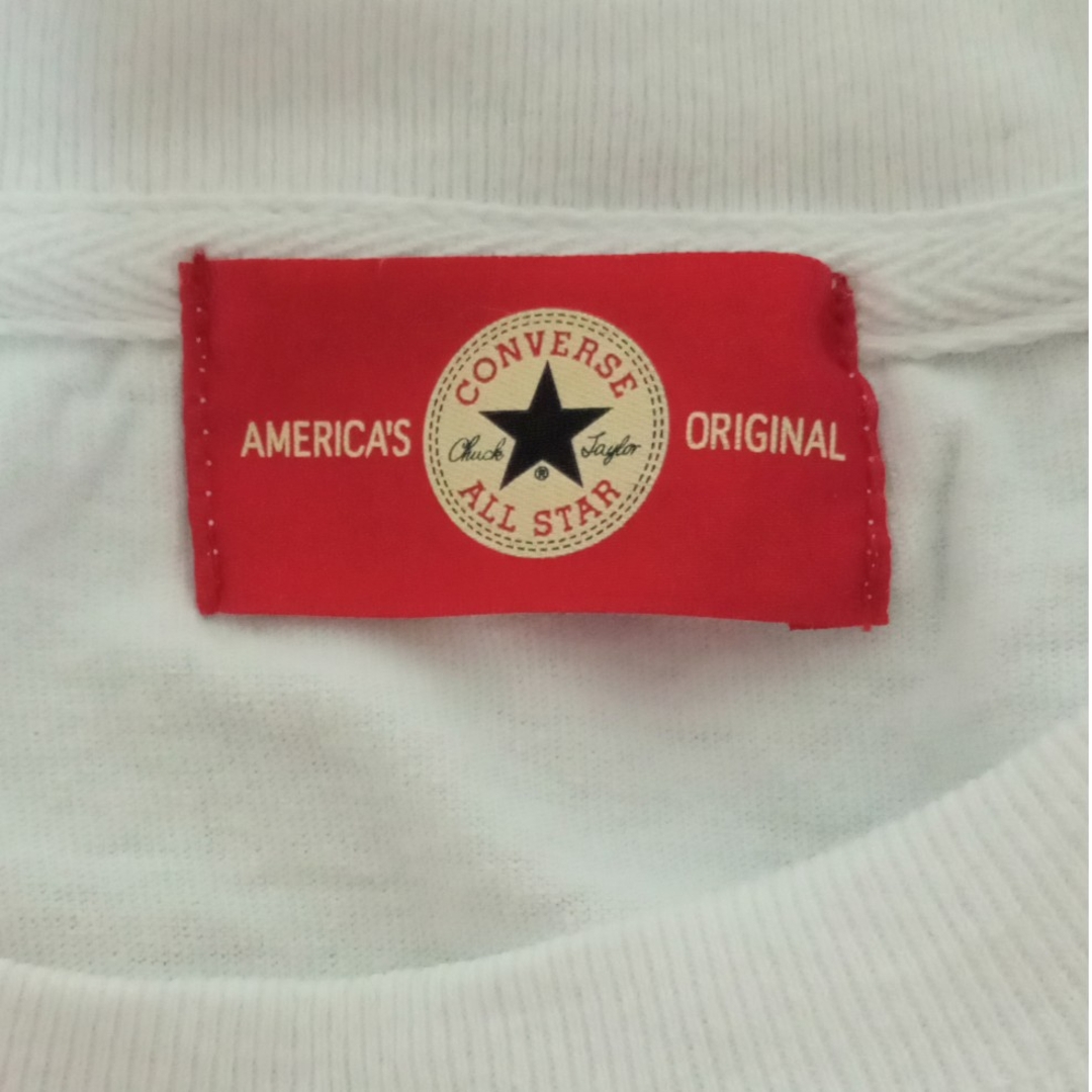 CONVERSE(コンバース)のCONVERSE　コンバース　白半袖Tシャツ　Lサイズ レディースのトップス(Tシャツ(半袖/袖なし))の商品写真
