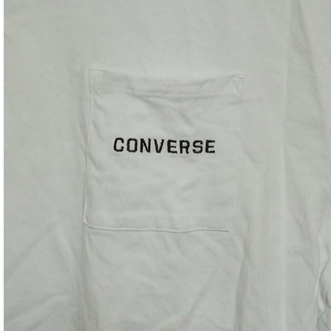 CONVERSE(コンバース)のCONVERSE　コンバース　白半袖Tシャツ　Lサイズ レディースのトップス(Tシャツ(半袖/袖なし))の商品写真