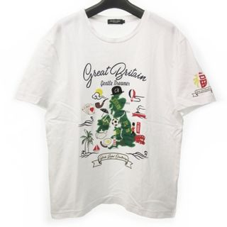 ブラックレーベルクレストブリッジ(BLACK LABEL CRESTBRIDGE)のブラックレーベルクレストブリッジ 美品 Tシャツ プリント ロゴ イギリス M(Tシャツ/カットソー(七分/長袖))