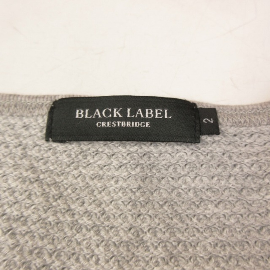 BLACK LABEL CRESTBRIDGE(ブラックレーベルクレストブリッジ)のブラックレーベルクレストブリッジ ニット カットソー Tシャツ ロゴ 刺繍 2 メンズのトップス(ニット/セーター)の商品写真