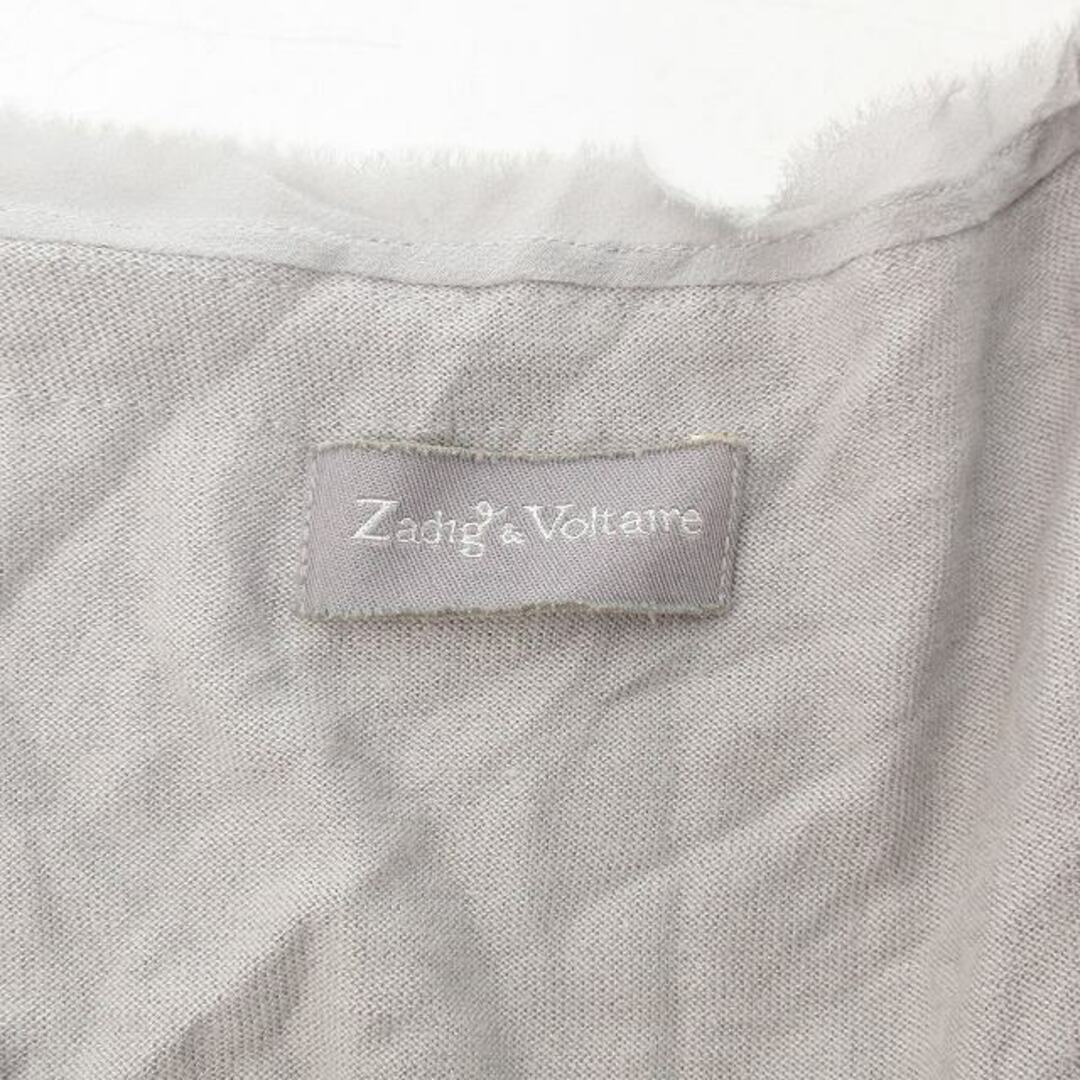 Zadig&Voltaire(ザディグエヴォルテール)のザディグ エ ヴォルテール ニット カットソー ロゴ シルク カシミヤ 1 レディースのトップス(カットソー(半袖/袖なし))の商品写真