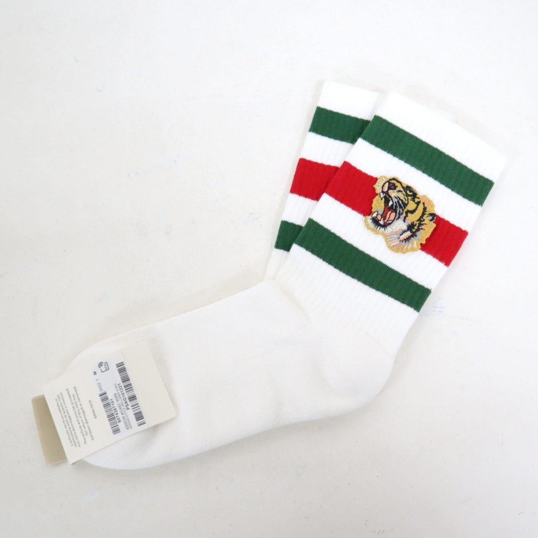 GUCCI - 【GUCCI】グッチ 靴下 タイガー ホワイト ストレッチ GUCCI - 【GUCCI】グッチ 靴下 タイガー ホワイト ストレッチ