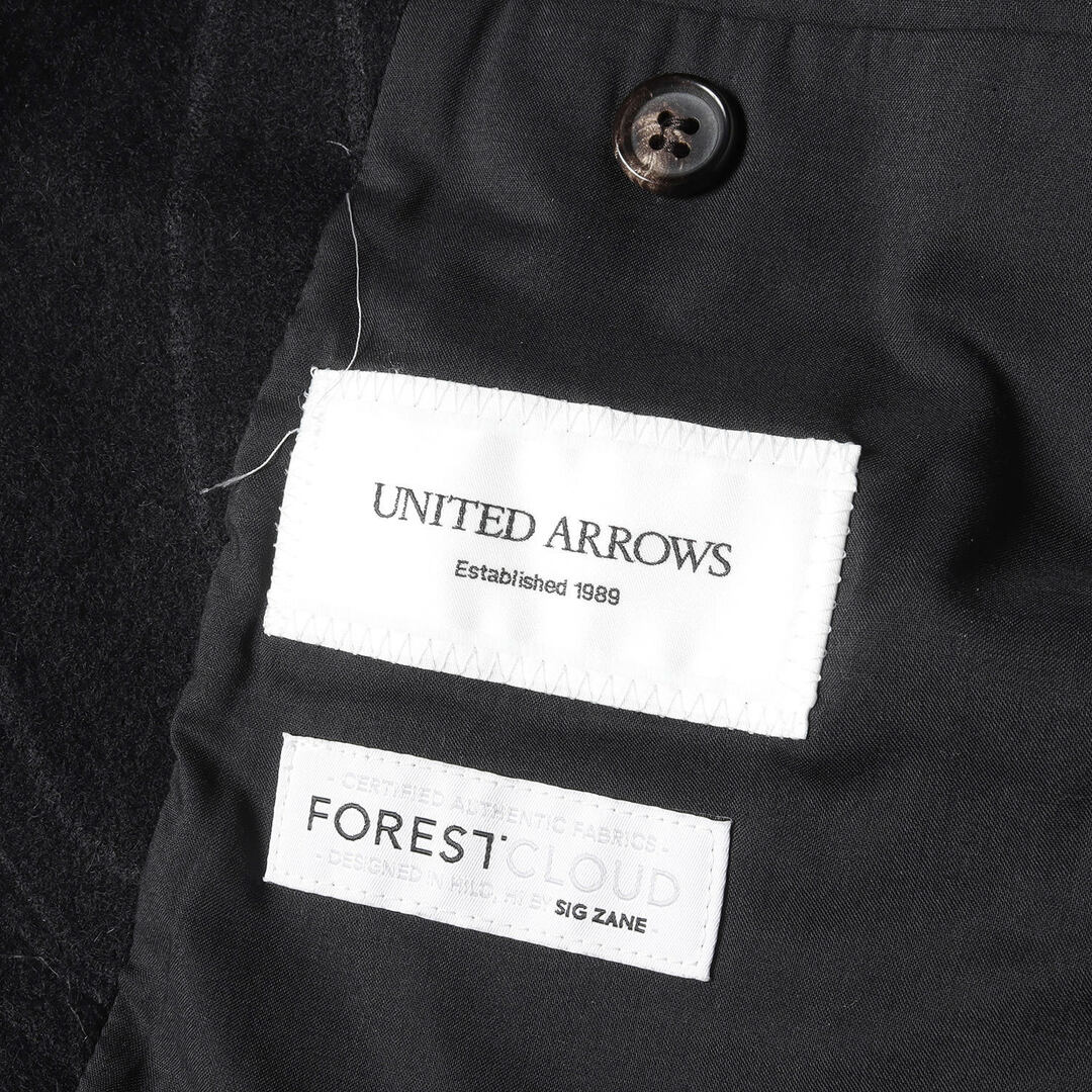 UNITED ARROWS(ユナイテッドアローズ)のUNITED ARROWS ユナイテッドアローズ ジャケット サイズ:48 FOREST CLOUD ボタニカル 段返り 3B テーラード ジャケット リーフ コート ブラック 黒 日本製 アウター ブレザー ブルゾン【メンズ】【中古】 メンズのジャケット/アウター(テーラードジャケット)の商品写真