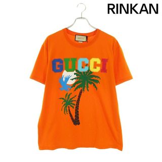 グッチ(Gucci)のグッチ  548334 XJEOW パームツリープリントオーバーサイズTシャツ メンズ M(Tシャツ/カットソー(半袖/袖なし))