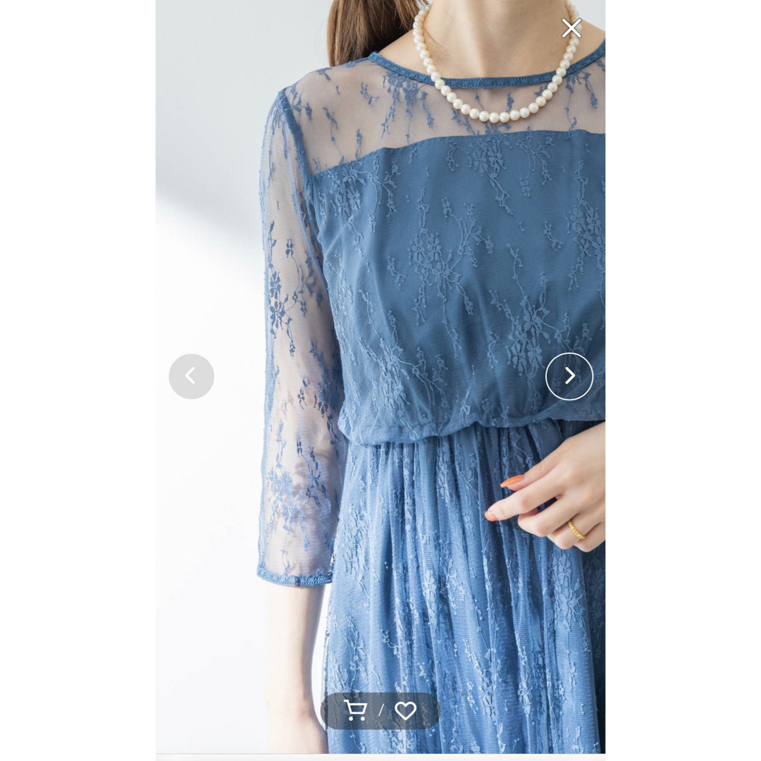 URBAN RESEARCH(アーバンリサーチ)のLA MAISON　総レースロングワンピース レディースのフォーマル/ドレス(ロングドレス)の商品写真