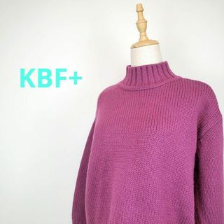 ケービーエフプラス(KBF+)のKBF+ケービーエフプラス紫色長袖セーター(ニット/セーター)