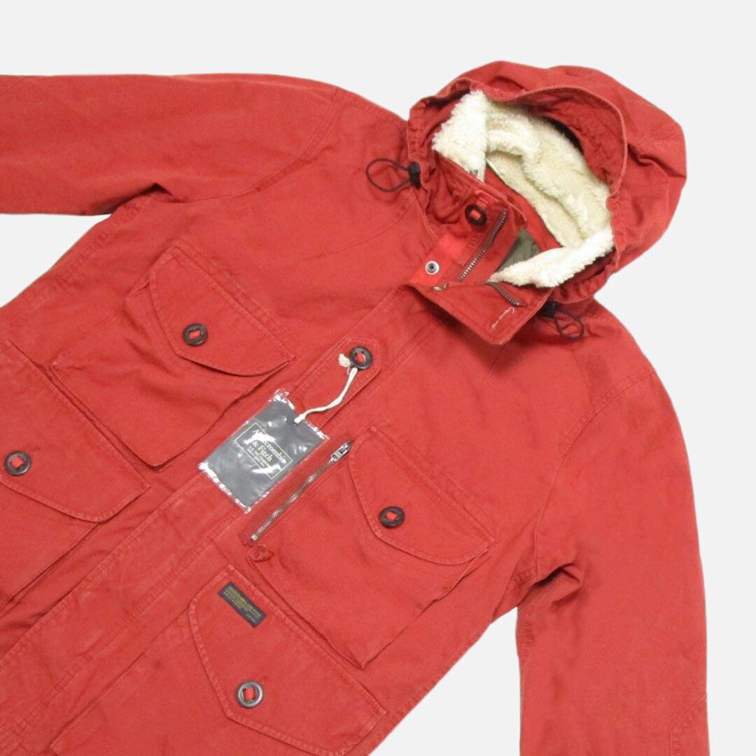 メンズ★新品★アバクロンビー\u0026フィッチ★コンバットジャケット (Rust Red/L)