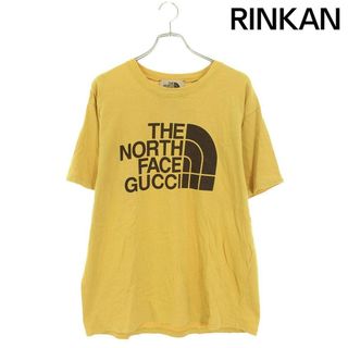 グッチ(Gucci)のグッチ ×ノースフェイス THE NORTH FACE  21SS  616036 XJDCL ダブルネームロゴプリントTシャツ メンズ S(Tシャツ/カットソー(半袖/袖なし))