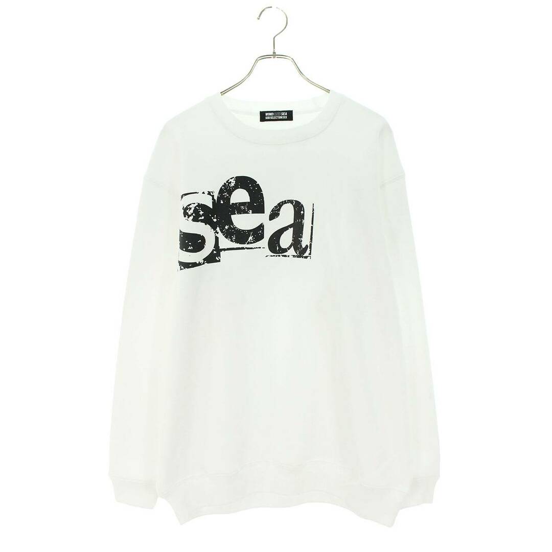 GOD SELECTION XXX(ゴッドセレクショントリプルエックス)のゴッドセレクショントリプルエックス ×ウィンダンシー WIND AND SEA ロゴプリントスウェット メンズ L メンズのトップス(スウェット)の商品写真