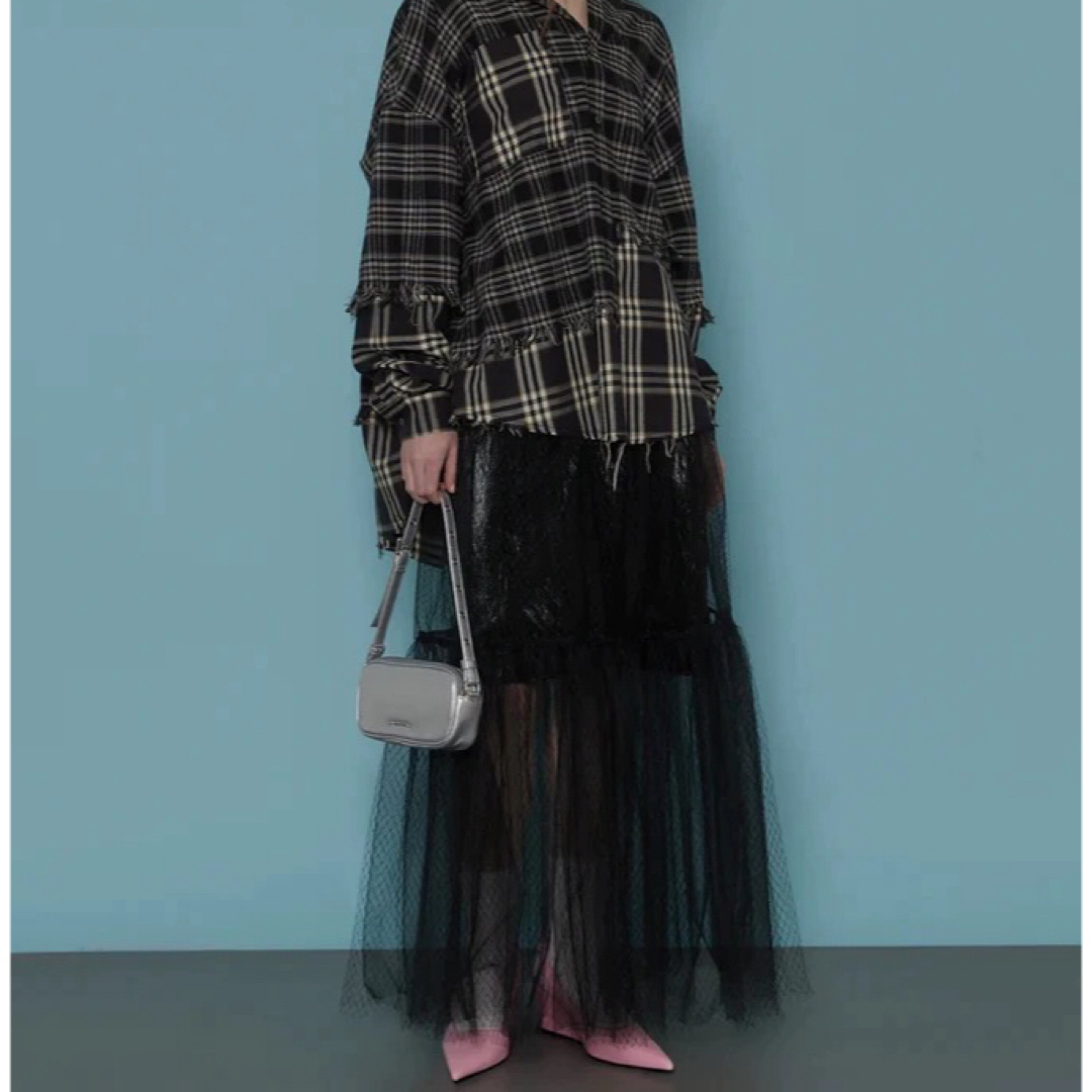 MAISON SPECIAL(メゾンスペシャル)のMetallic Hard Tulle Skirt レディースのスカート(ロングスカート)の商品写真