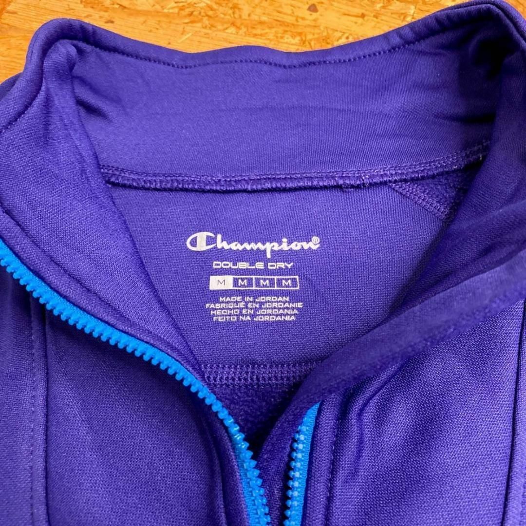 Champion(チャンピオン)の◎◎ Champion チャンピオン ハーフジップジャケット　M　ブルー レディースのトップス(トレーナー/スウェット)の商品写真