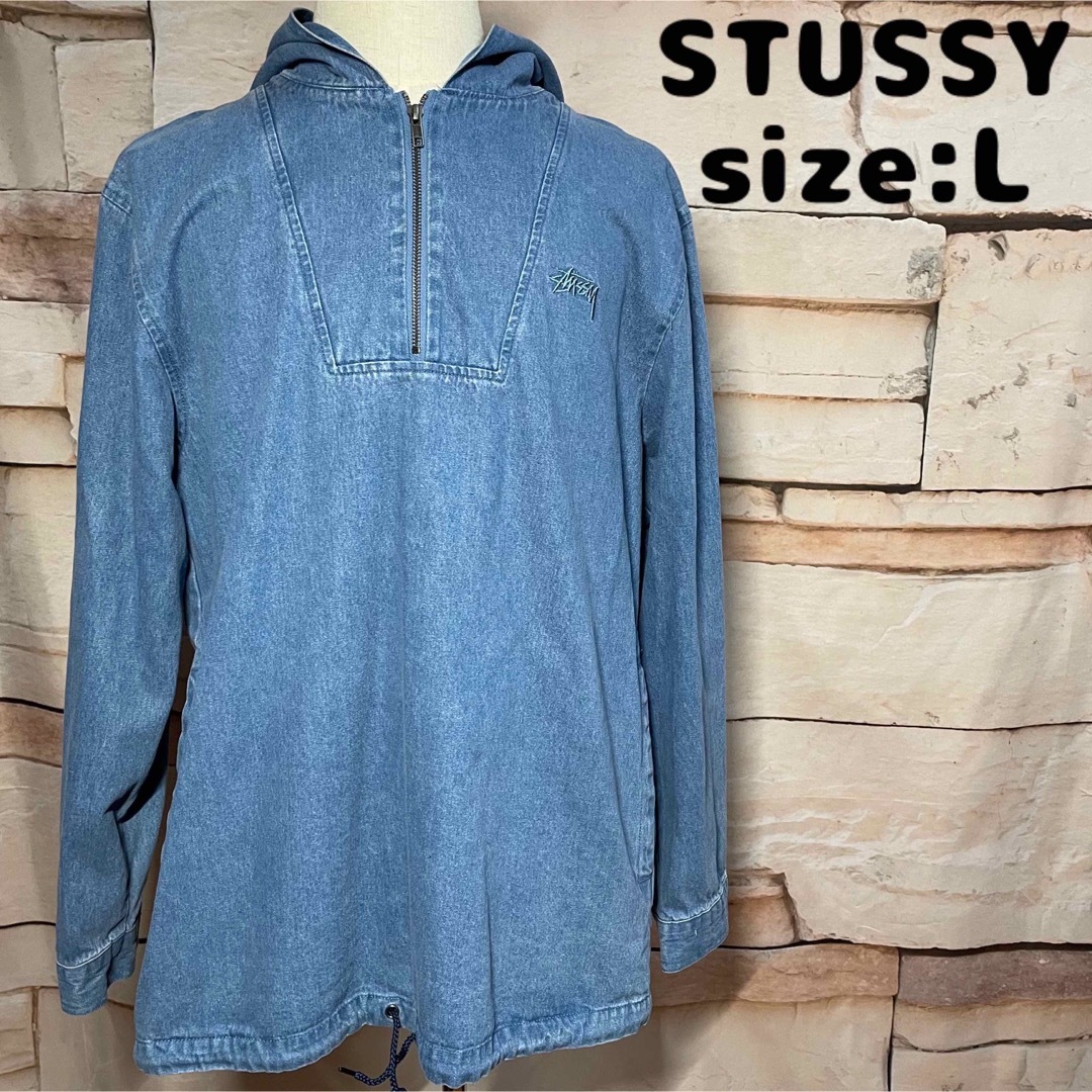 STUSSY - 【希少品】ステューシー デニムパーカー フーディー STUSSY - 【希少品】ステューシー デニムパーカー フーディー
