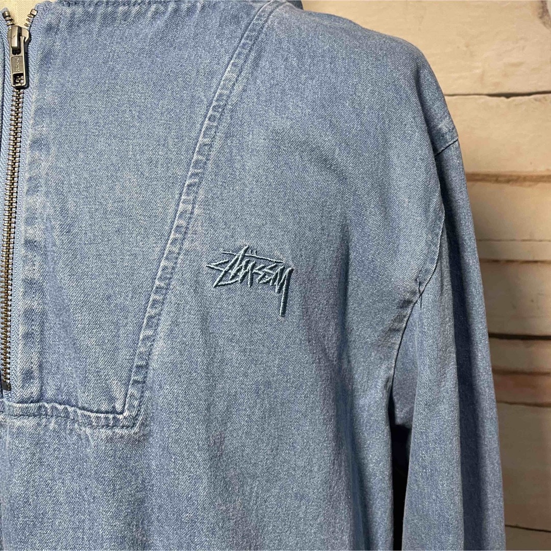 STUSSY - 【希少品】ステューシー デニムパーカー フーディー STUSSY - 【希少品】ステューシー デニムパーカー フーディー